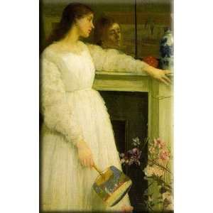   Girl 19x30 Streched Canvas Art by Whistler, James Abbott McNeill Home