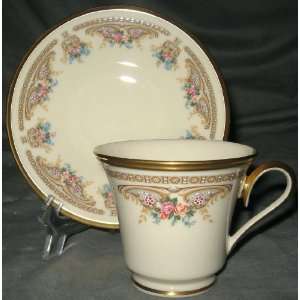  Lenox Versailles Cup & Saucer (Footed) 
