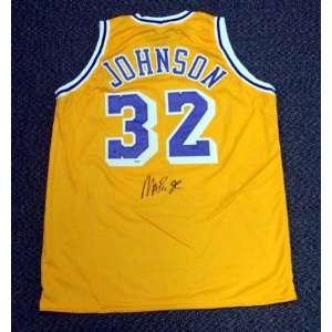  Magic Johnson Signed Uniform   Sale!! Yellow LA PSA DNA 