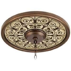  Madrid Clay 16 Wide Bronze Finish Ceiling Medallion: Home 