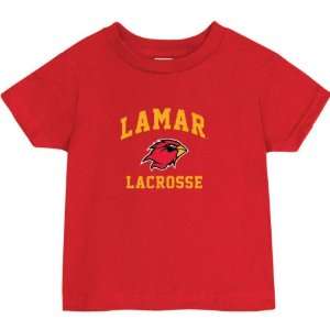  Lamar Cardinals Red Baby Lacrosse Arch T Shirt: Sports 