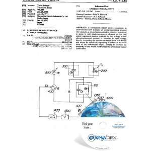 NEW Patent CD for LUMINESCENT DISPLAY DEVICE Everything 