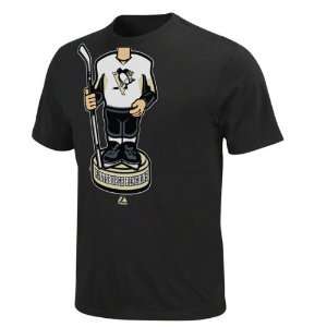 Pittsburgh Penguins Youth Black Bobblehead T Shirt:  Sports 