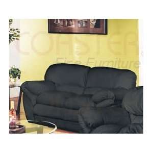   Classic Bonded Leather Loveseat Coaster Loveseats: Kitchen & Dining