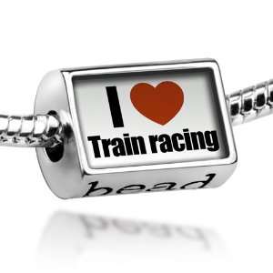  Beads I Love Train racing   Pandora Charm & Bracelet 