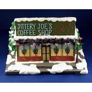 HAWTHORNE THE SIMPSONS CHRISTMAS VILLAGE Jittery Joes Coffee Shop 