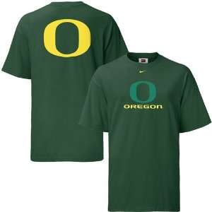  Nike Oregon Ducks Green Big Look T shirt Sports 