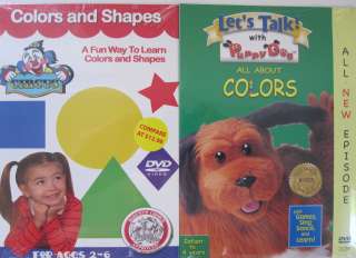   Colors & Shapes & Let Talk Colors Kids Learning DVD Pre  School  