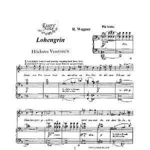 Wagner: Lohengrin - Hochstes Veretraun - Lohengrin, tenor: Instantly download and print sheet music Wagner