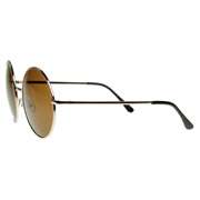   Inspired Large Oversize Full Metal Round Circle Sunglasses 8370  