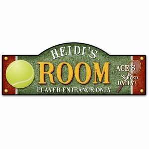  Personalized Tennis Kids Room Sign