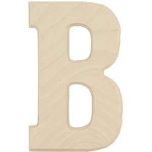    Wood Letters & Numbers 5 1/2 Inch  Letter B