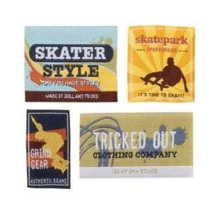 Karen Foster Little Labels 4/Package, Skater