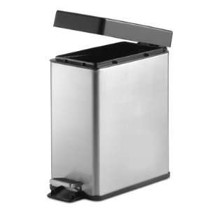  Stainless Steel Step Open Bath Trash Can   5 Liter: Home 