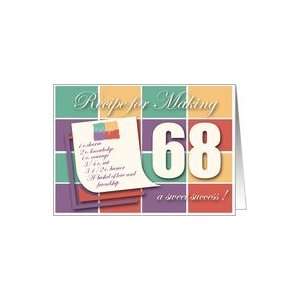 68 Birthday Card Recipe for Sweet Success Card Toys 