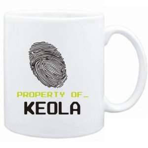  Mug White  Property of _ Keola   Fingerprint  Female 