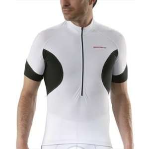   Laser Short Sleeve Cycling Jersey   White   GI08 SSJY LASE WHIT