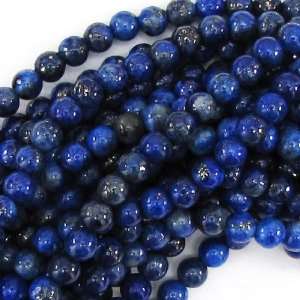  6mm lapis lazuli round beads 16 strand: Home & Kitchen