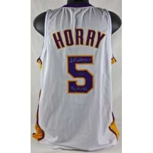  LAKERS ROBERT HORRY BIG SHOT ROB SIGNED JERSEY UDA 