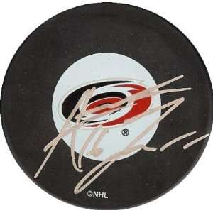 Andrew Ladd autographed Hockey Puck (Carolina Hurricanes)  