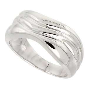  Sterling Silver Flawless Quality High Polished Freeform 