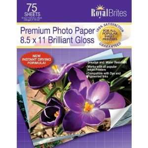  Royal Brites Premium 8.5 x 11 inch Brilliant Gloss Photo 