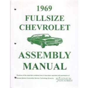  1969 CHEVROLET Assembly Manual Book Rebuild: Automotive