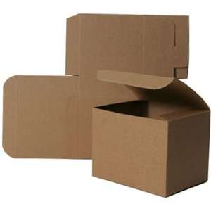  6x6x4 Open Lid Kraft Gift Boxes   Sold individually 