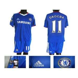  Drogba #11 Chelsea Home 11 12 Soccer Jersey [Size M 
