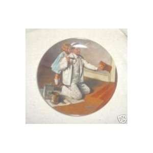   Rockwell The Painter by Knowles China Collector Plate 