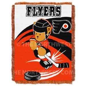   NHL Philadelphia Flyers Baby Afghan Throw Blanket