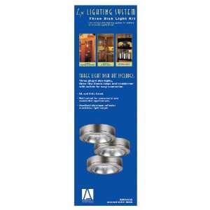   962 Brushed Nickel Ambiance Ambiance LX Set of 3 Under Cabinet Lights