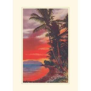 Isle O Dreams, Hawaii, Beach & Ocean Note Card, 5x7:  