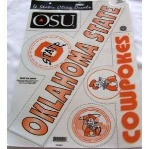   Oklahoma State Cowboys Static Cling Decals ^SALE^