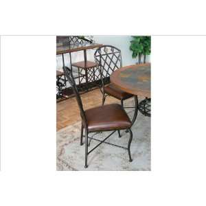   Sunset Trading Stone Mountain Upholstered Metal Chair: Home & Kitchen