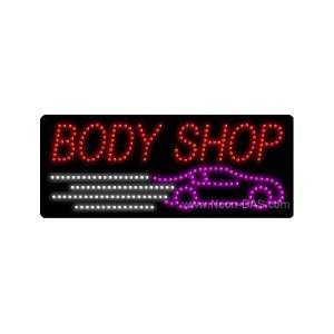 Body Shop Outdoor LED Sign 13 x 32