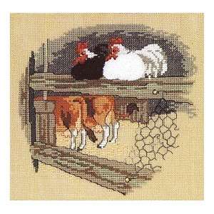  Chickens & Cows   Cross Stitch Kit Arts, Crafts & Sewing