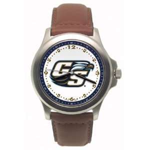 Georgia Southern Eagles Rookie Leather Watch   Clearance/Stainless 