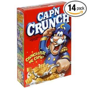 CapN Crunch Cereal, 16 Ounce Boxes (Pack of 14)  Grocery 