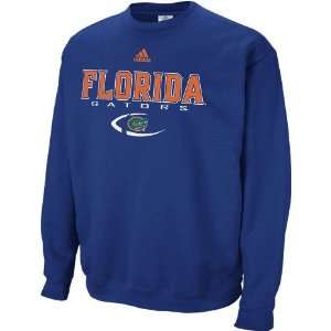 Florida Gators Adidas Classic Crew Blue Sweatshirt: Sports 