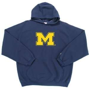  Michigan Mens Hooded (Giant Felt Applique) Sweatshirt 
