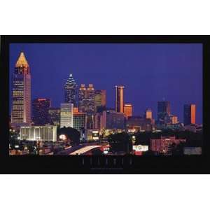 Atlanta Skyline Poster Print 