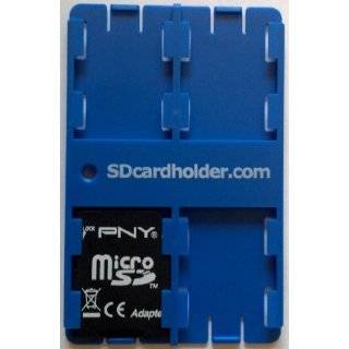 BLUE   SD Card Case, Credit Card Size Secure Digital Memory Card Case 