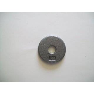    1.25 Lb. Gray Cast Iron Olympic Plates (Pair): Sports & Outdoors