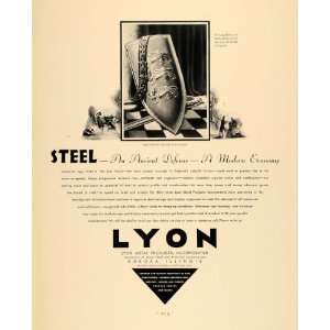  1930 Ad Lyon Metal Product Steel Richard Shield Gassner 