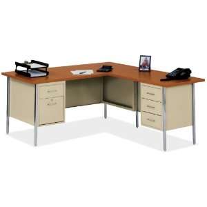  66 x 72 Steel L Shaped Desk by Office Source: Office 