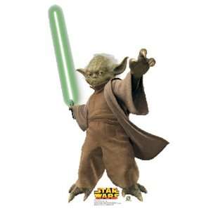  Star Wars Yoda with Lightsaber Cardboard Cutout Standee 