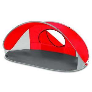 Picnic Time Manta Portable Pop Up Sun/Wind Shelter, Red 