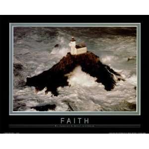 Faith with A Guiding Light Poster Print 