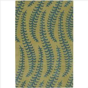   Rugs ROW11122 Rowe Green / Blue Contemporary Rug: Furniture & Decor